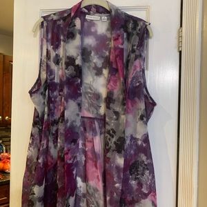 Susan graver sheer vest 1x